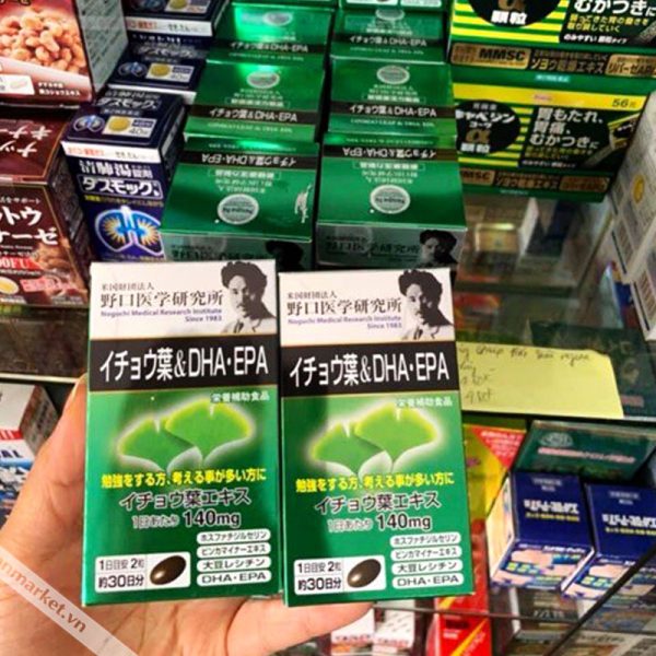 Viên Uống Bổ Não DHA EPA Ginkgo Noguchi Nhật Bản 60 Viên